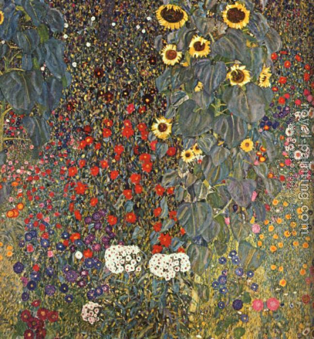 Gustav Klimt : Garden with Sunflowers